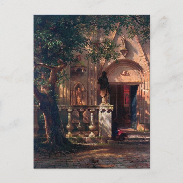 Sunset and Shadow von Albert Bierstadt Postkarte (Vorderseite)