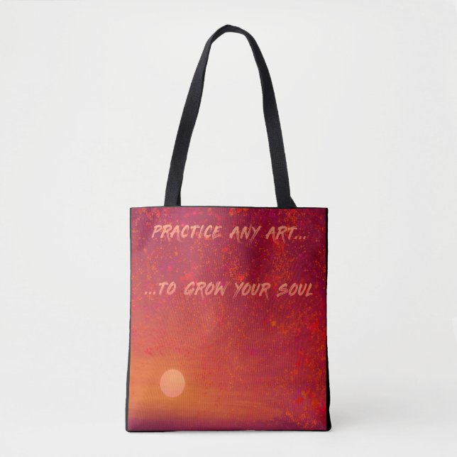 Sunset and Starry Night Tote Bag Tasche (Vorderseite)
