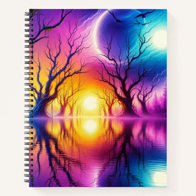 Sunset Art Notizbuch (Vorderseite)