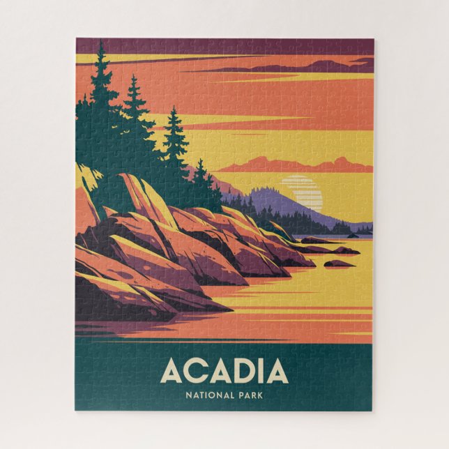 Sunset at Acadia Nationalpark (Vertikal)