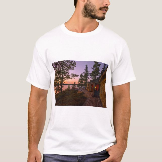 Sunset at Acadia Staat Park T-Shirt (Vorderseite)