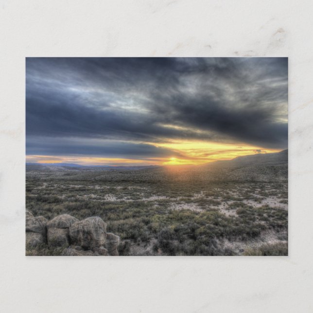 Sunset at Big Bend National Park, Texas Postkarte (Vorderseite)