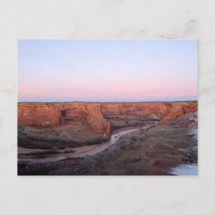 Sunset at Canyon de Chelly Postcard Postkarte