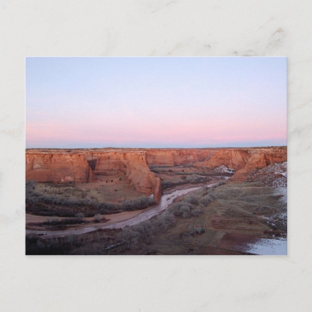 Sunset at Canyon de Chelly Postcard Postkarte (Vorderseite)