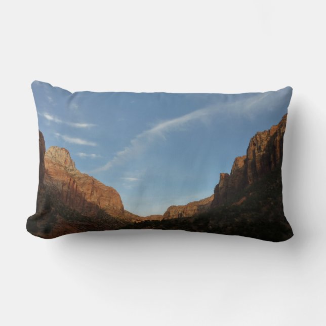 Sunset at Canyon Junction am Zion National Park Lendenkissen (Vorderseite)