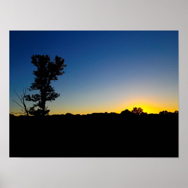 Sunset at Highbanks Metropark, Ohio Poster (Vorne)
