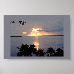 Sunset at Key Largo  Poster