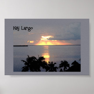 Sunset at Key Largo  Poster