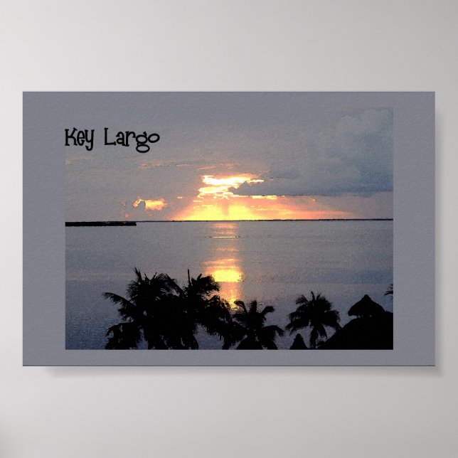 Sunset at Key Largo  Poster (Vorne)