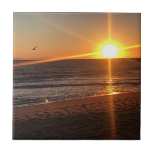 Sunset at Newport Beach, Kalifornien Fliese