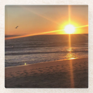 Sunset at Newport Beach, Kalifornien Glasuntersetzer