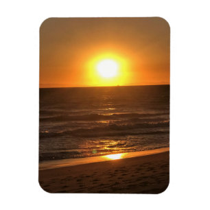 Sunset at Newport Beach, Kalifornien Magnet