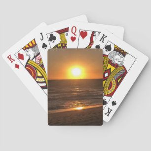 Sunset at Newport Beach, Kalifornien Spielkarten