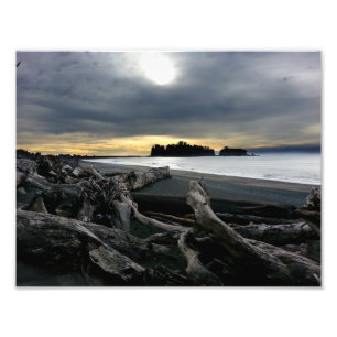 Sunset at Ruby Beach Olympiapark Fotodruck
