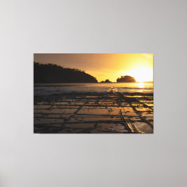 Sunset at Tessellated Pavement Tasmania Australien Leinwanddruck