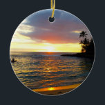 Sunset at the Beach Keramik Ornament<br><div class="desc">.</div>