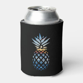 Sunset Beach Ananas mit Ocean Novelty Black Dosenkühler