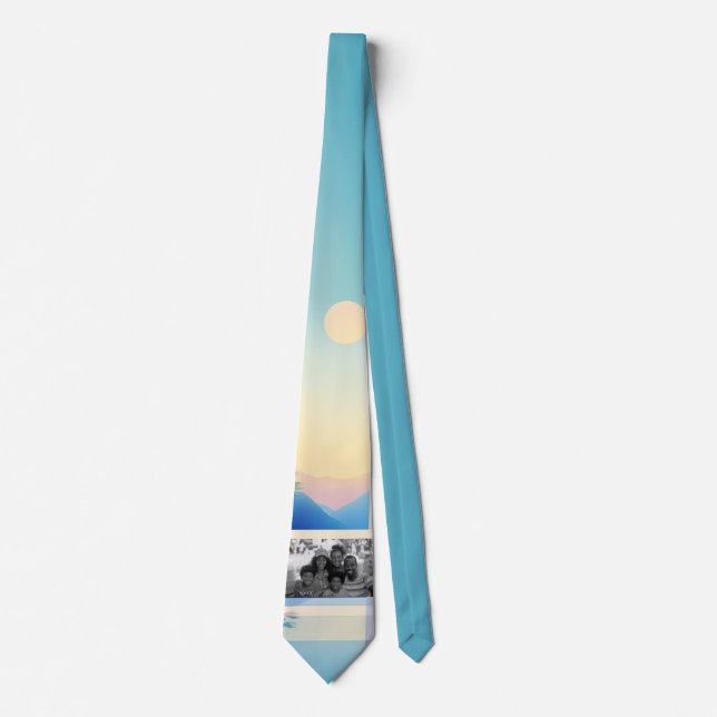 Sunset Beach Bauhaus Krawatte (Vorderseite)