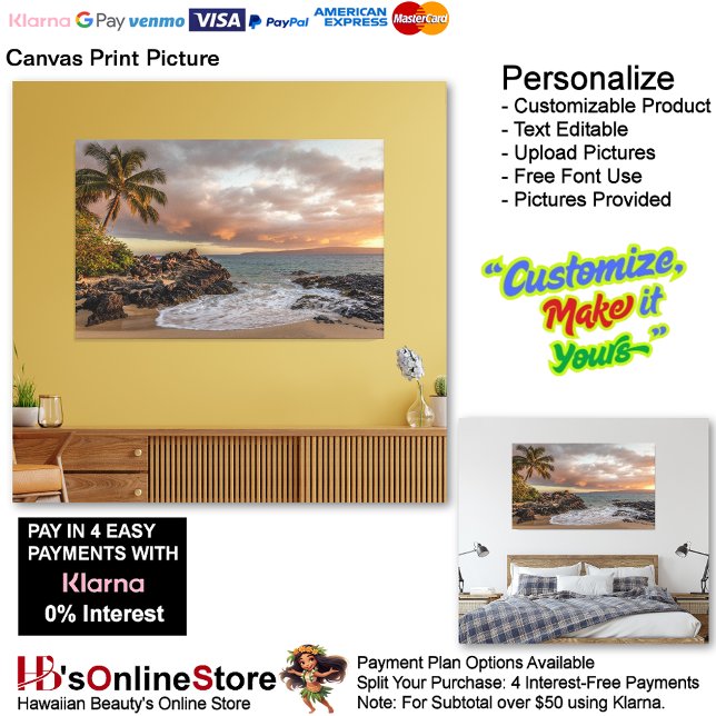 Sunset Beach Canvas Print 12 Leinwanddruck (Sunset Beach Canvas Print Picture 12.)