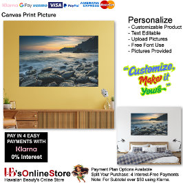 Sunset Beach Canvas Print Picture 36 Leinwanddruck
