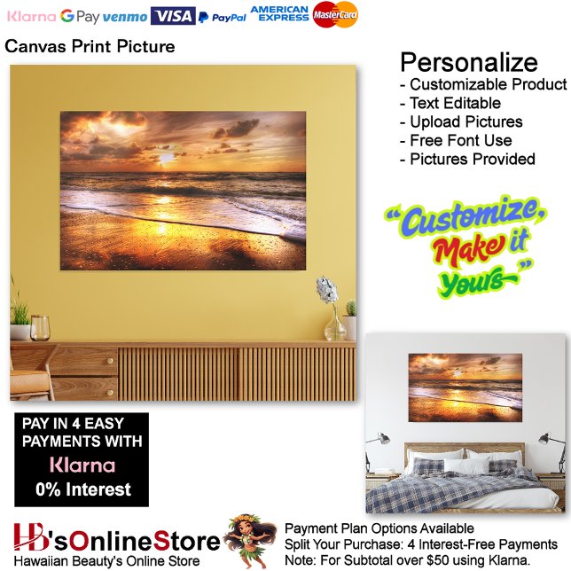 Sunset Beach Canvas Print Picture 44 Leinwanddruck (Sunset Beach Canvas Print Picture 44.
)