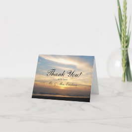 Sunset Beach Danke Karte