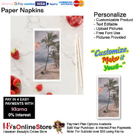 Sunset Beach Handtuchpapier Napkins 9 Serviette