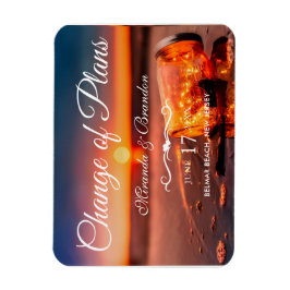 Sunset Beach Mason Jar Blue Night Änderung der Plä Magnet