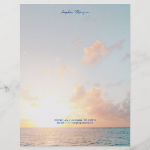 Sunset Beach, Name/Kontaktinformationen in blau, V