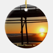 Sunset Beach NC Weihnachtsbaum Reisen Ornament