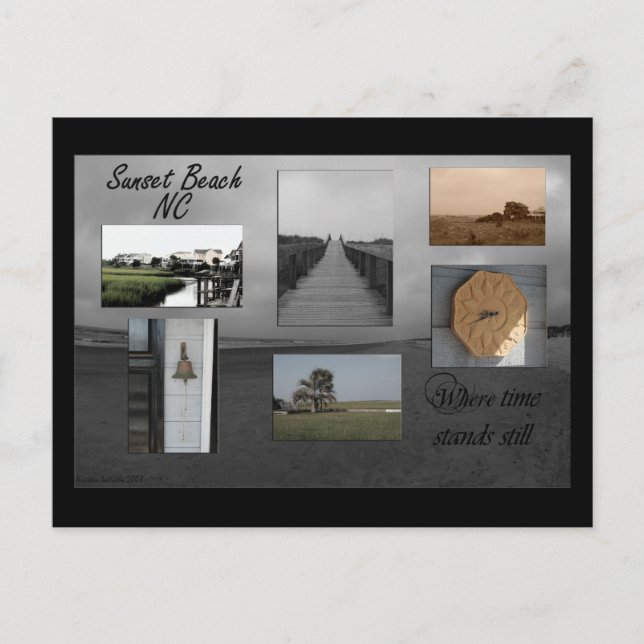 Sunset Beach North Carolina Postcard Postkarte (Vorderseite)