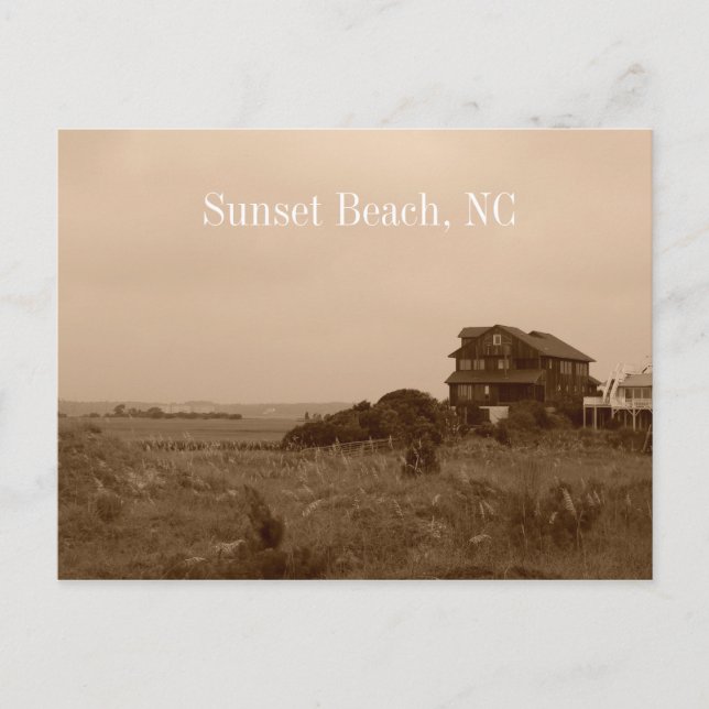 Sunset Beach North Carolina Postcard Postkarte (Vorderseite)