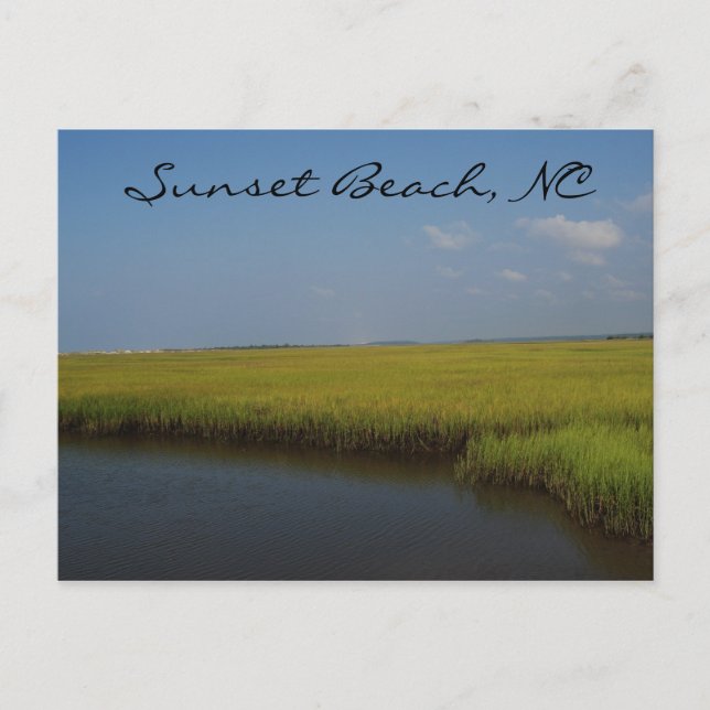 Sunset Beach North Carolina Postcard Postkarte (Vorderseite)