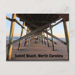 Sunset Beach North Carolina Vacation Foto Postkarte