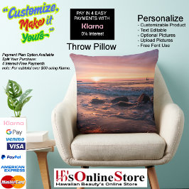 Sunset Beach Polyester Lumbar Pillow 37 Kissen