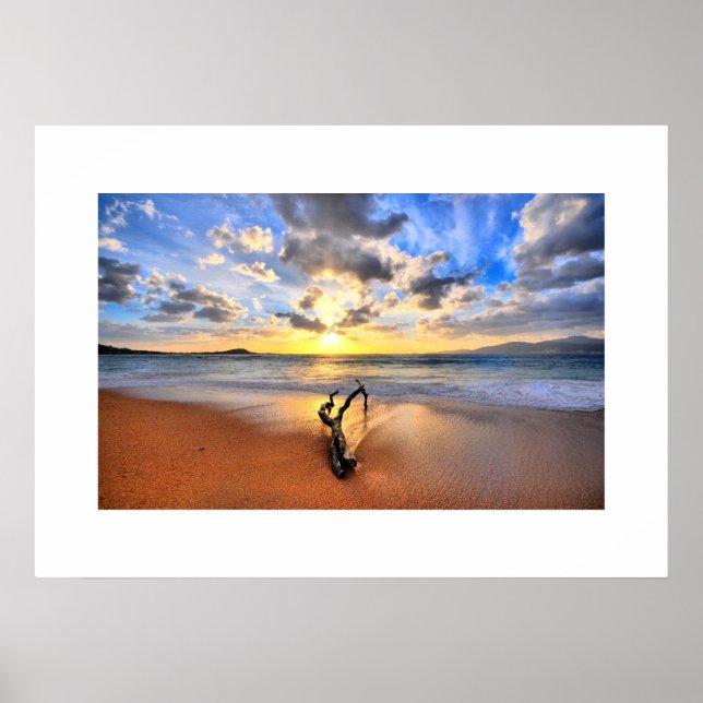 Sunset Beach Poster (Vorne)