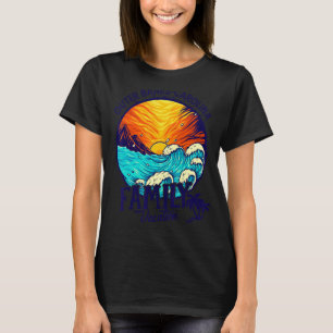 Sunset Beach Retro Außenbanks Carolina Family Vac T-Shirt