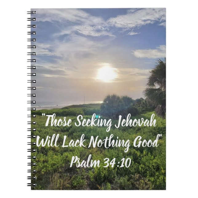 Sunset Beach Scene Notebook Notizblock (Vorderseite)