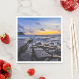 Sunset Beach Standard Luncheon Paper Napkins 31 Serviette
