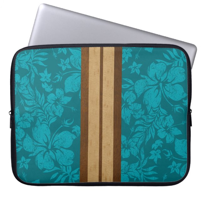 Sunset Beach Surfboard Neoprene Wetsuit Laptopschutzhülle (Vorderseite)