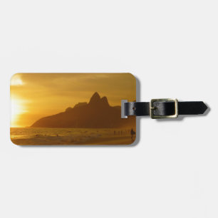 Sunset Beach Tropical Ocean Water Peace Liebe Sand Gepäckanhänger