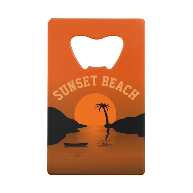 Sunset Beach Tropical Orange Sunset (Devant)