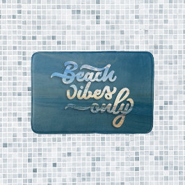 Sunset Beach Vibes Typografie Badematte
