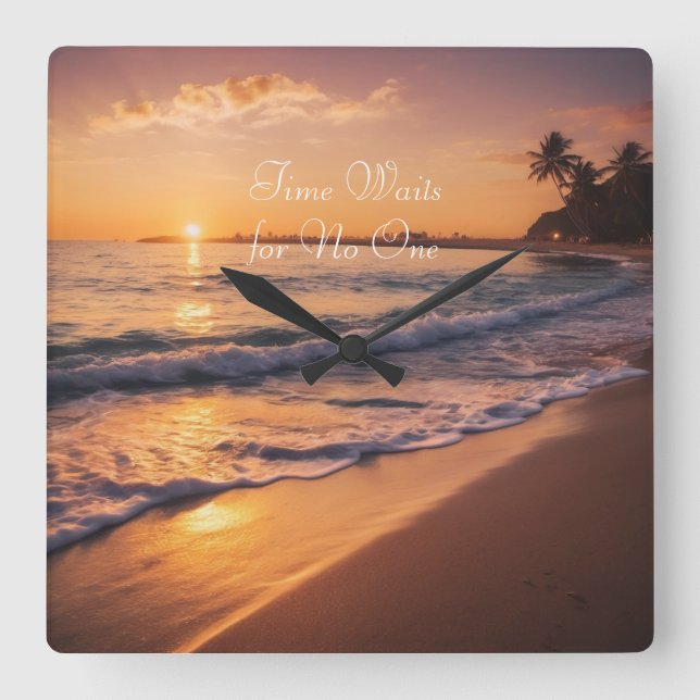 Sunset Beach Walk Uhr (Vorderseite)
