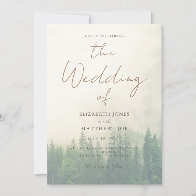 Sunset Beach Wedding Faire-part de mariage (Devant)