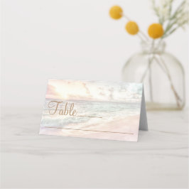 Sunset Beach Wedding Place Card Platzkarte