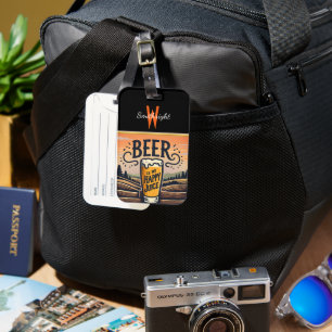 Sunset Beer im Land Gepäckanhänger