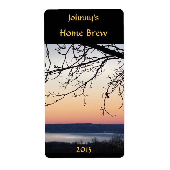 Sunset Beer Label (Vorne)