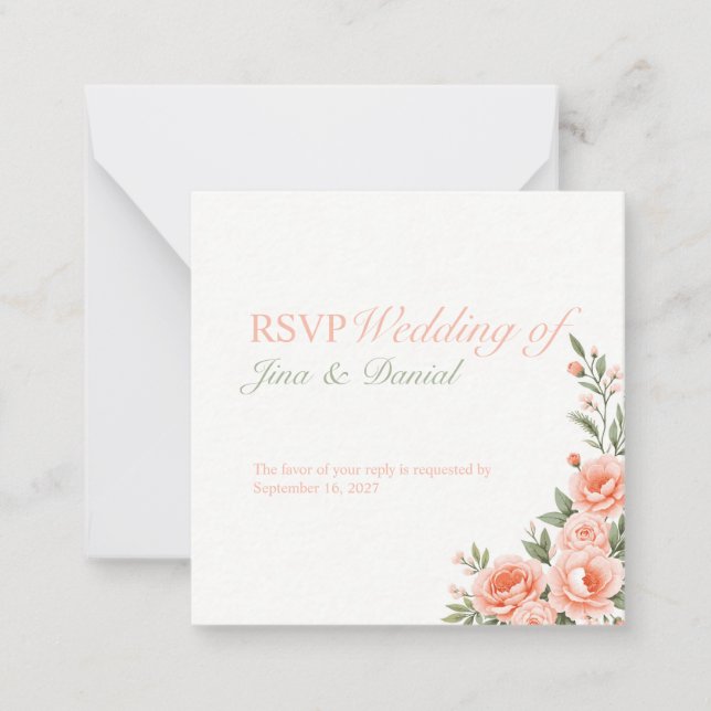 Sunset Bloom Mitteilungskarte (Vorderseite)