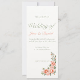 Sunset Bloom - Soft Orange Einladung